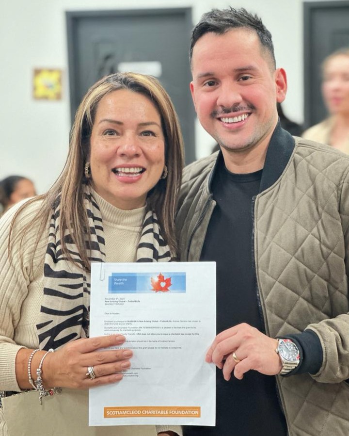 🌟 We're beyond grateful for Andres Carreño whose dedication and passion led to a remarkable donation from the Scotia McLeod Charitable Foundation.
Their unwavering support amplifies our mission, bringing hope and possibilities to fruition. Thank you for making a difference! 🙏✨ #Gratitude #Impact #Generosity