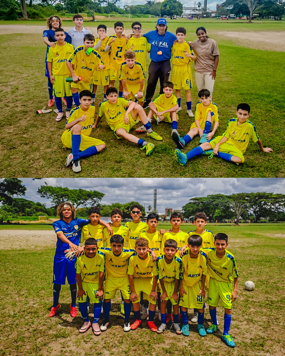¡Qué orgullo ver a los muchachos dándolo todo en el Torneo Metropolitano!. Esta foto no es solo un equipo, es el inicio de Futbol4life en las canchas de nuestra Armenia.

Corazón, berraquera y mucha unión para representar estos colores.. ¡Vamos con toda! 💪🔥

#Futbol4life #ArmeniaQuindio #TorneoMetropolitano #OrgulloLocal
